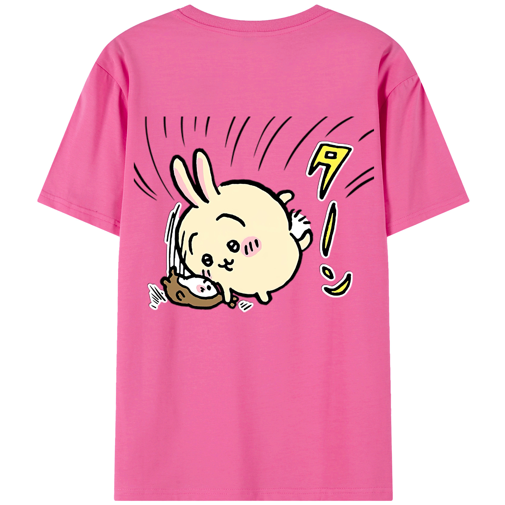 （画像用） ちいかわ うさぎ Chii-kawa usagi レディース半袖Tシャツ(バックプリント)